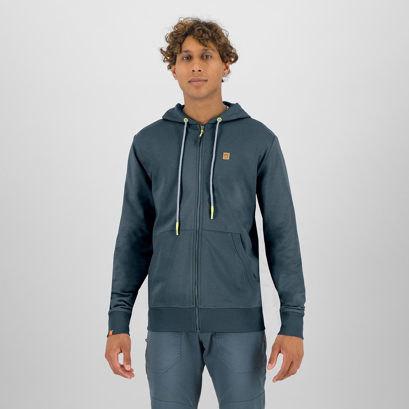 Volpe full zip hoodie - dark slate - karpos