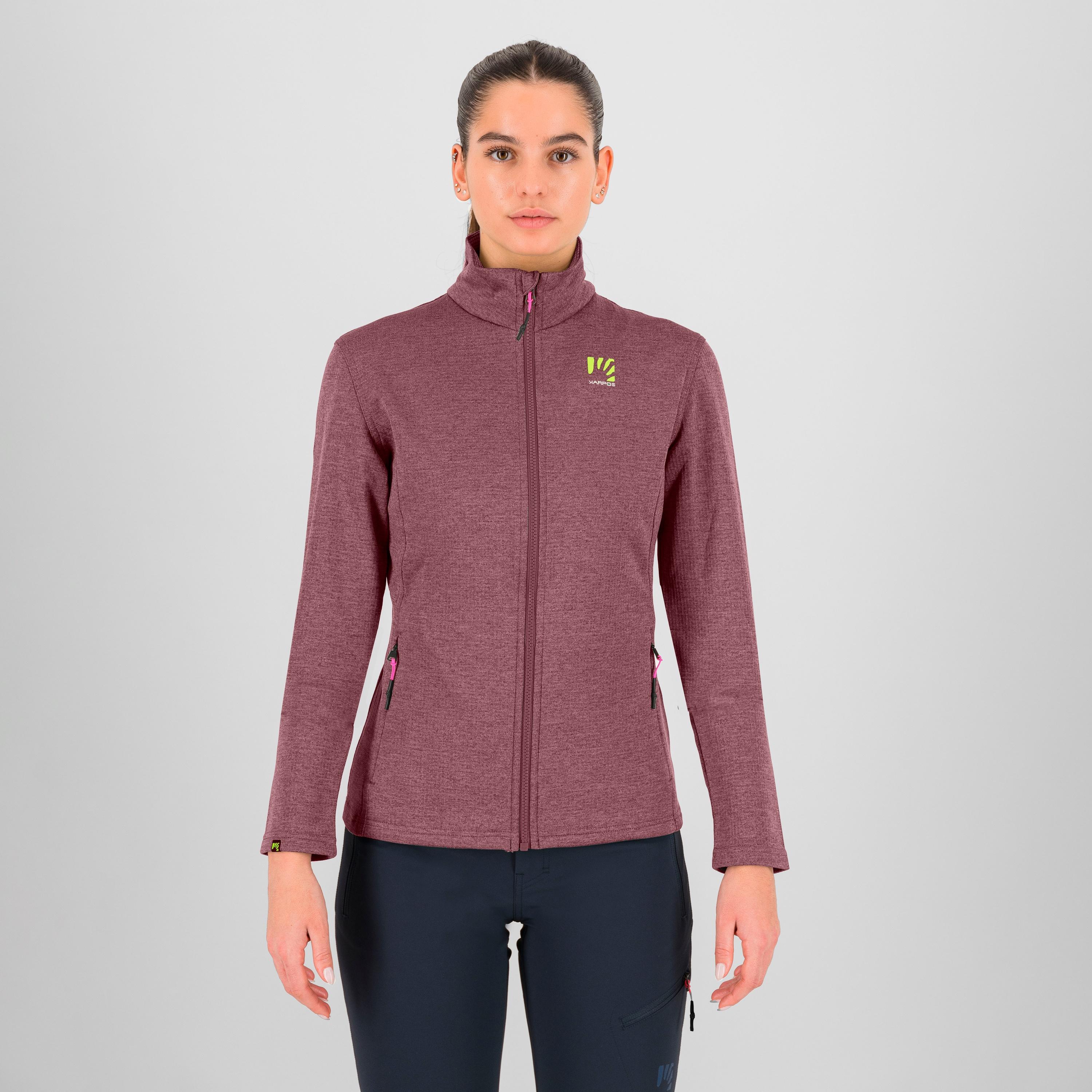 Pizzocco w full zip fleece - deco rose - karpos